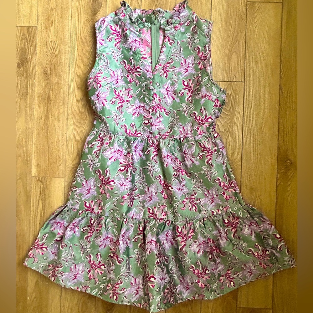 Karlie Sleeveless Brocade Dress